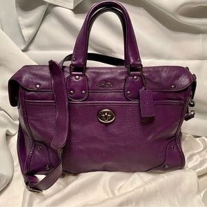 Gently used Coach Purple Purse Early 2000s